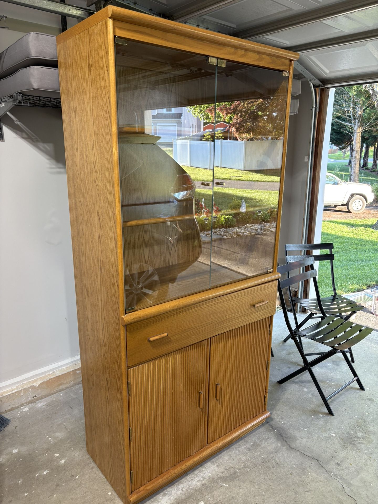 Vintage China Cabinet With Drawer