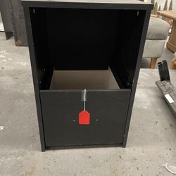 Black End table(missing drawer) $5