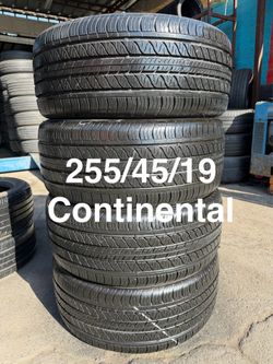 255/45/19 (4) Continental ProContact Rx