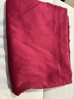 Vintage Cranberry (2+yds) And Orange (1yd) Fine Wale Corduroy Fabric