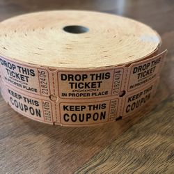 Roll Of Raffle Tickets