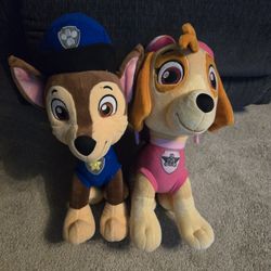 Paw Patrol (Chase & Skye) Stuffed Animals
