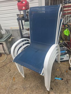 Four stackable patio chairs the prices firm