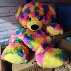 Giant 50in Tie Dye Teddy Bear Plush