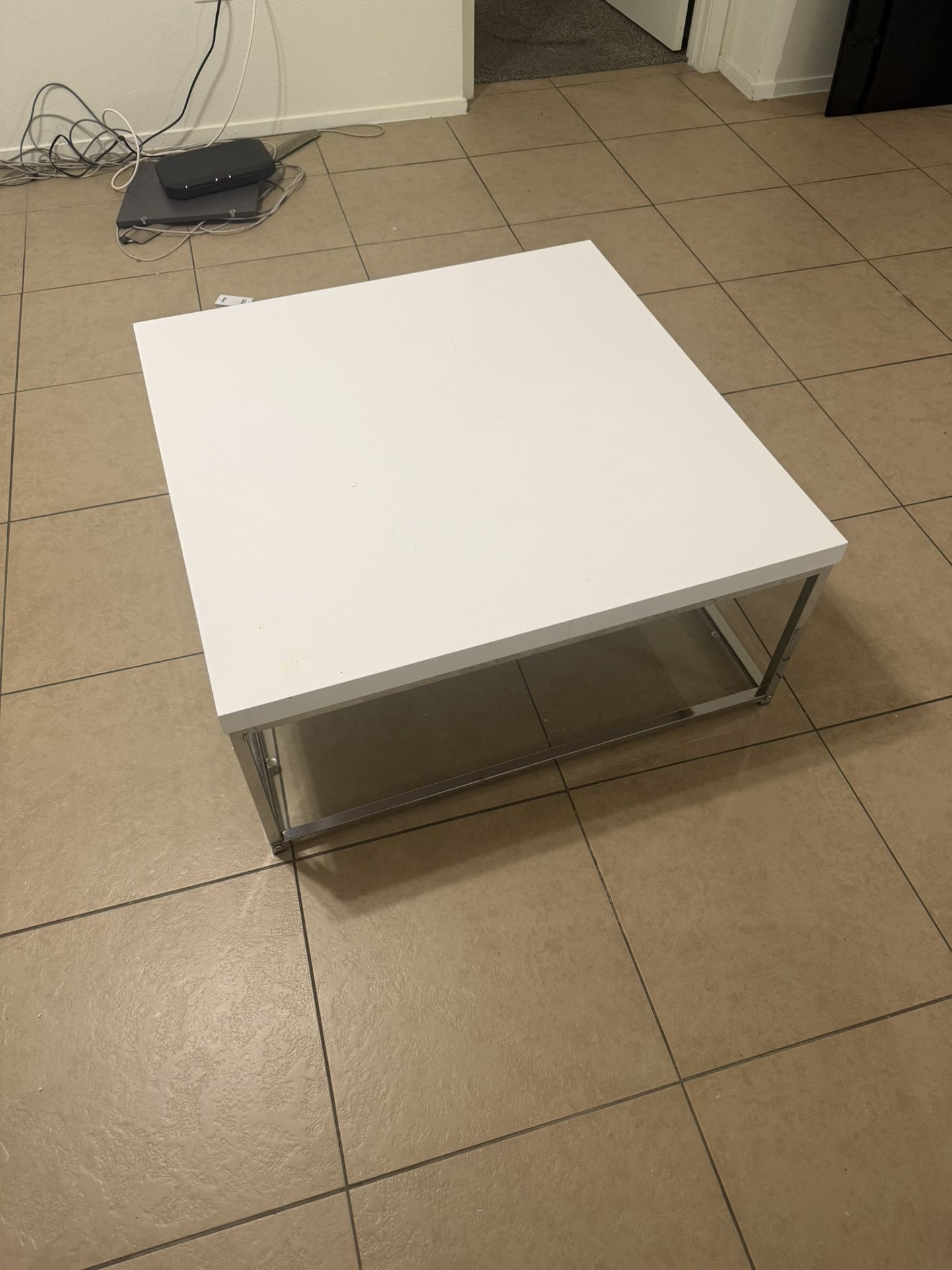 Square White Coffee Table