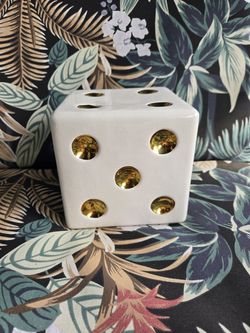 Cute Ceramic Dice Decor