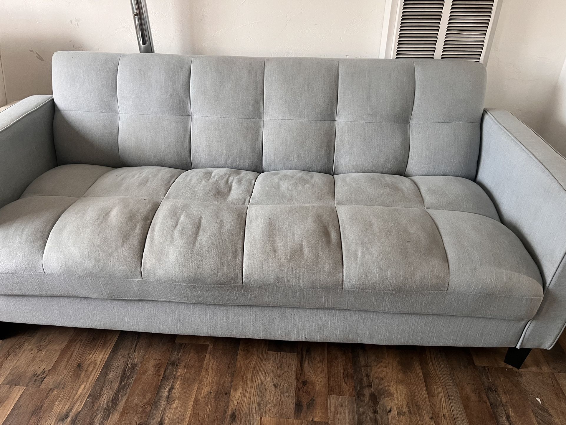 Couches Light Blue  Is a  Two Piece Set Very Confortable
