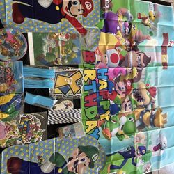 Mario Brothers party supplies