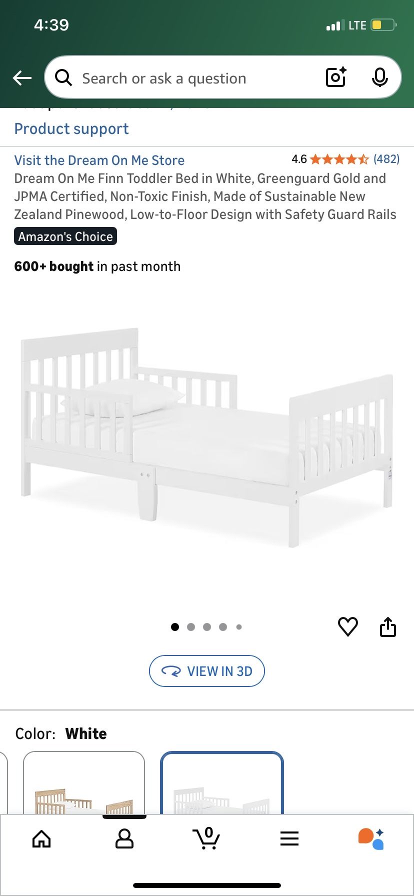 Like New Toddler Bed
