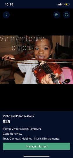 Violin/Piano/Vocal Lessons