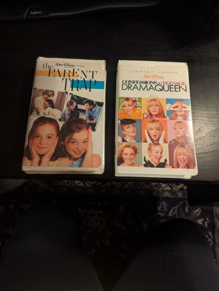 Lindsay Lohan VHS Set Confessions Of A Teenage Drama Queen & The Parent Trap