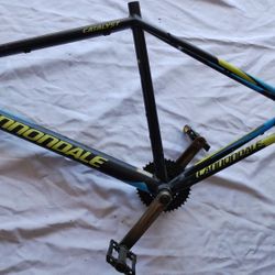 CANNONDALE XL FRAME BIKE- BLK/YLW