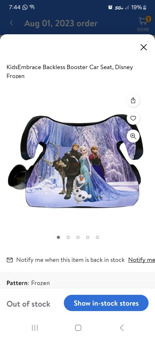 Frozen Booster Seat