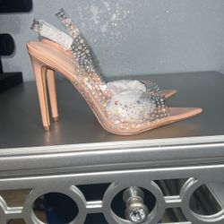 New Rhinestone Bling Heel 