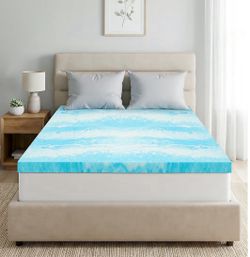 Queen Size Mattress Topper, 2 Inch Gel Memory Foam Topper, Light Comfort Upgrade, CertiPUR-US Certified