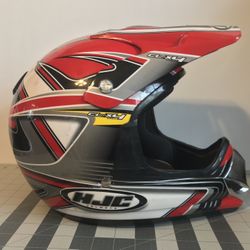 HJC CL-X4 Effect Youth Helmet Youth Size Medium Red White Silver