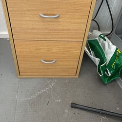 Two Drawer Wooden Stand