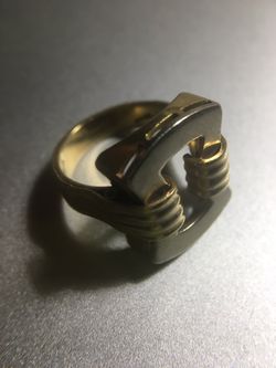 Tiffany & co 18k two tone(white & yellow) gold ring.