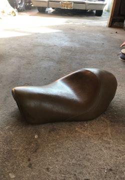 Harley sportster brown single seat