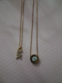 Set of 2 Michael Kors Gold-Tone Pendant Necklaces – Set of 2