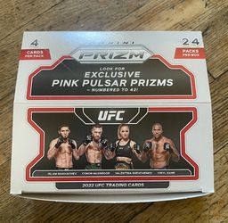 2022 PANINI PRIZM UFC GRAVITY BOX 24 PACKS 4 CARDS PER PACK (FULL BOX) 🔥 Paddy Pimblett Rookie