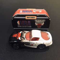 1996 Chicago Bulls Matchbox Dodge Viper GTS NBA - 1:64 Scale Diecast Model Car