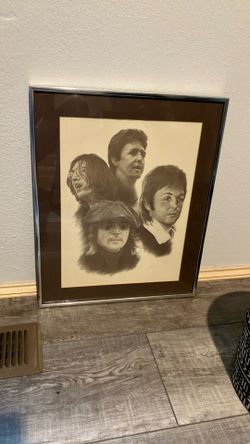 Framed Art Beatles Paul McCartney And John Lennon