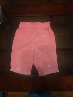 Girl pants 6-9 months with carrots and rabbits