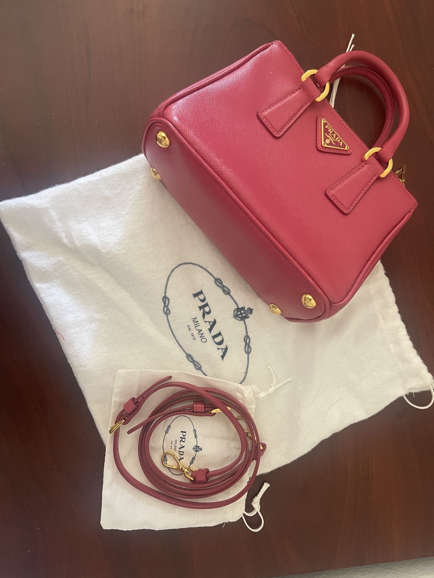 Prada Gabriella Mini Double Zipper Bag