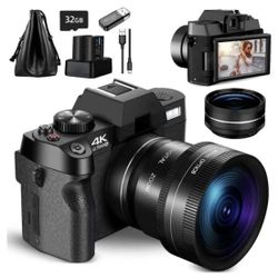 4K Digital Camera Vlogging Video HD1080P 48MP Photos Digital16x Autofocus Wifi