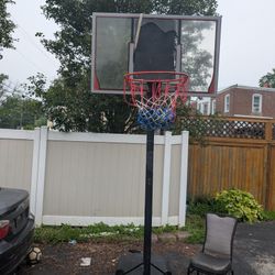 Elites Back Glass Basketball Court Broken