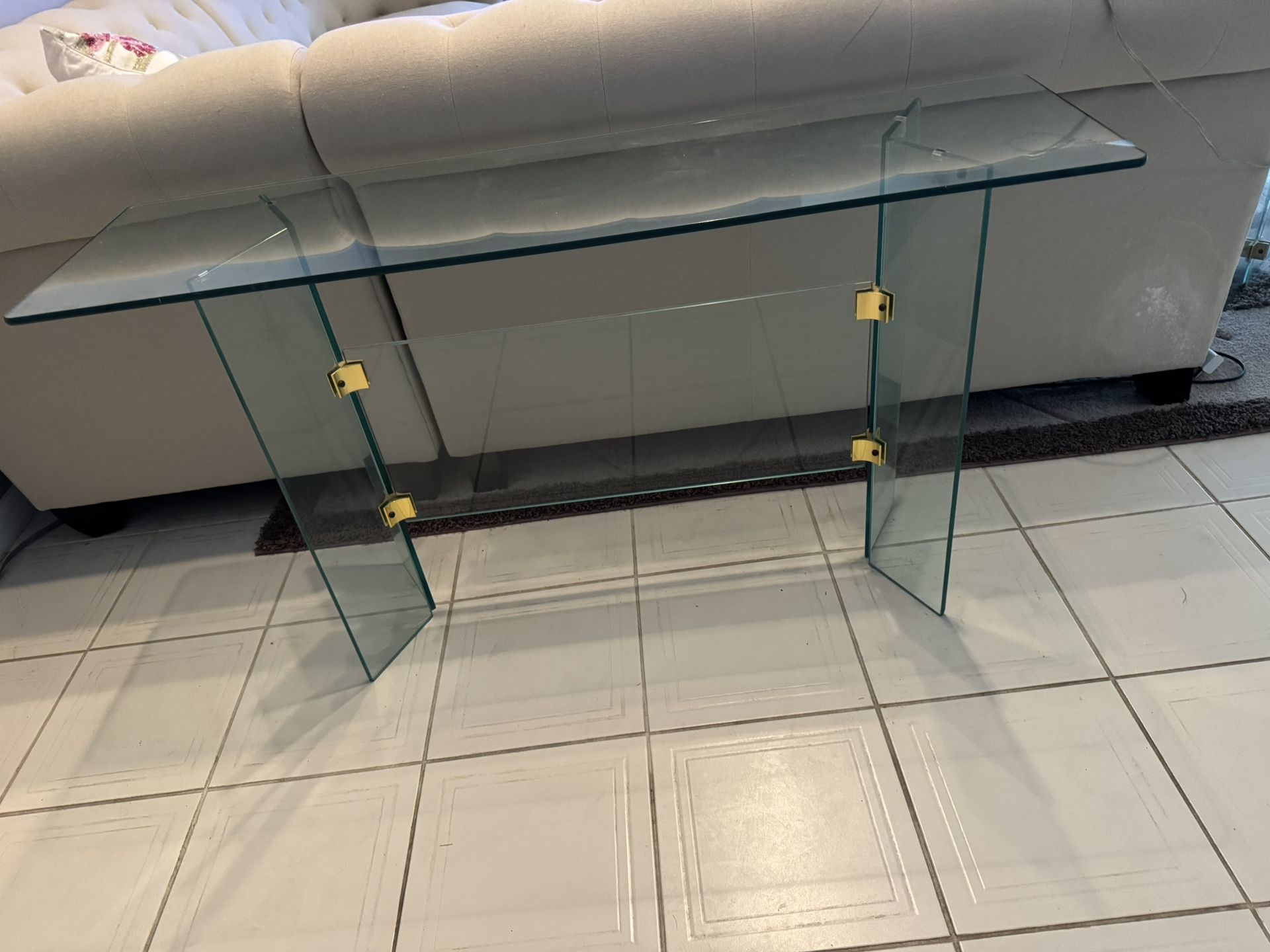 Glass Console Table 