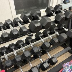 Dumbbell Set And Rack 