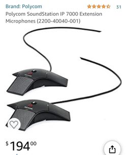 Polycom SoundStation IP 7000 Extension Microphones (2200-40040-001)