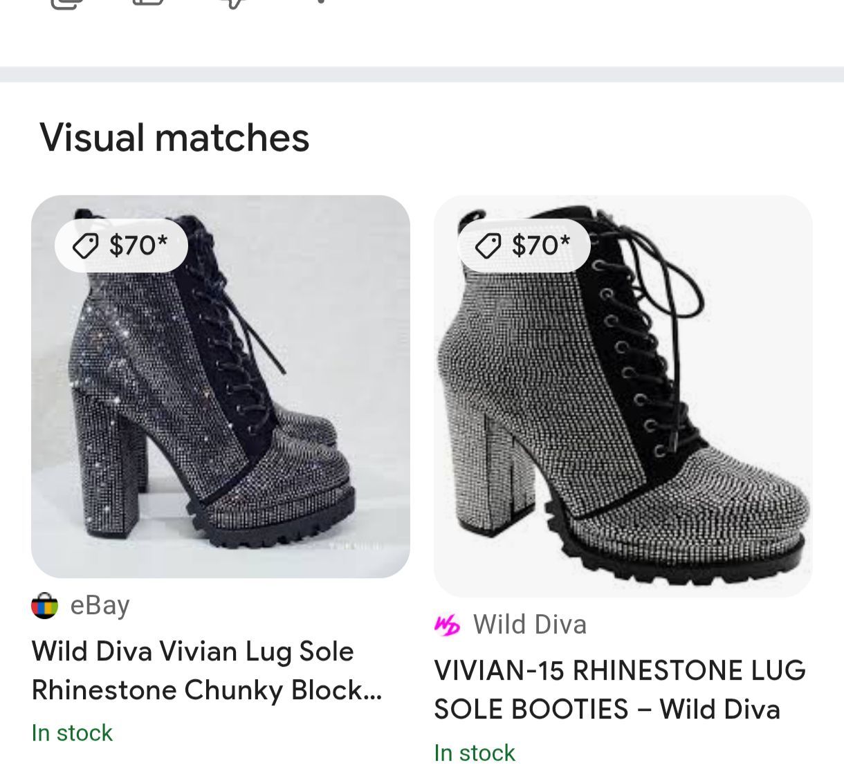 Wild diva rhinestone boots, women's size 7