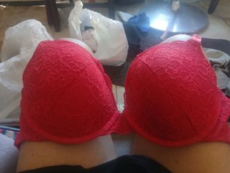 Womens red Lace Bra 36d