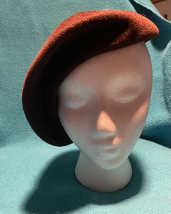 Vintage Cloche Hat With Brooch