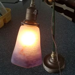 Rare Vintage DEGUE Adjustable Desk Lamp, Signed.