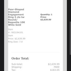 Wedding/engagement ring