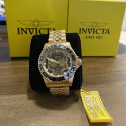 Brand New Invicta Gold Sugar Skull Watch!!!