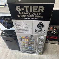 6-TIER HEAVY DUTY WIRE SHELVING