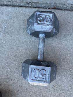 SINGLE 50LB Dumbbell