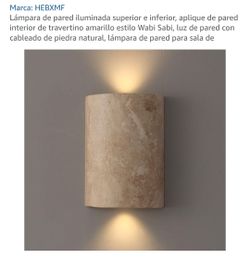 Luz de piedra para pared