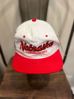 Vintage New Sports Specialties Nebraska Cornhuskers White Red Snapback hat
