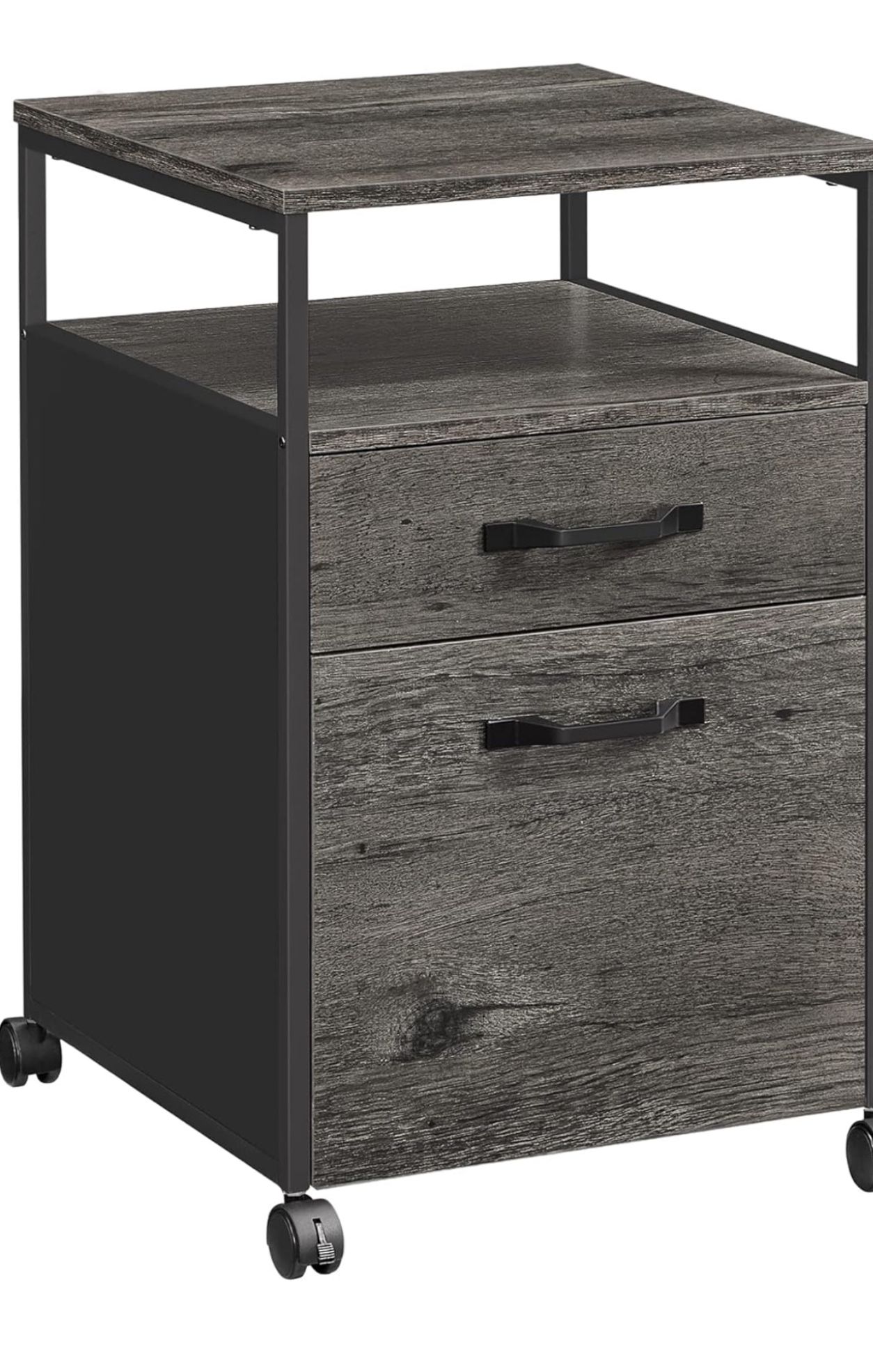 VASAGLE File Cabinet, Mobile Filing Cabinet With Wheels