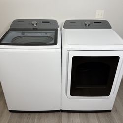 SAMSUNG XL CAPACITY WASHER DRYER ELECTRIC SET FREE DELIVERY 