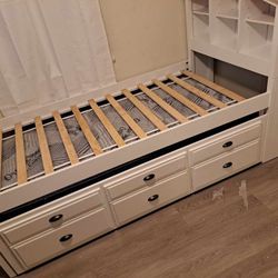 Twin/Twin Bedset W/3 Storage Drawers & Shelf(Mattress Included:$739)