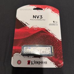 New Kingston NV3 1TB M.2 2280 NVMe SSD. Shoot Me Offer!