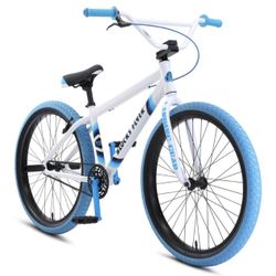 SE Bikes Blocks Flyer 26” White Big BMX In Stock