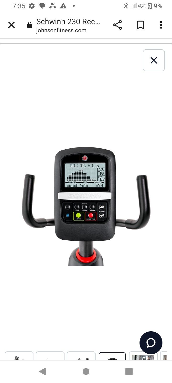 Schwinn 230 Exercise Bike